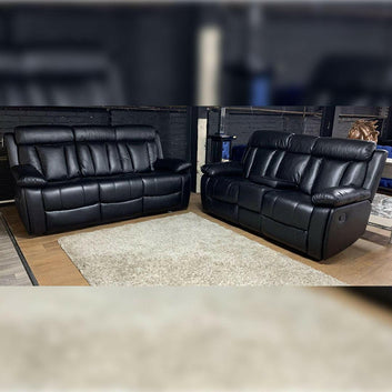 Palo Leather Manual Recliner Sofa 3+2 Seater