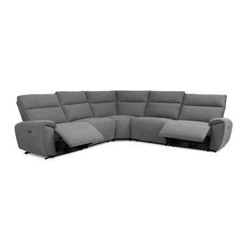 ENV Aussie Express Fabric Recliner Corner Sofa 2 Corner 2 Power Recliner