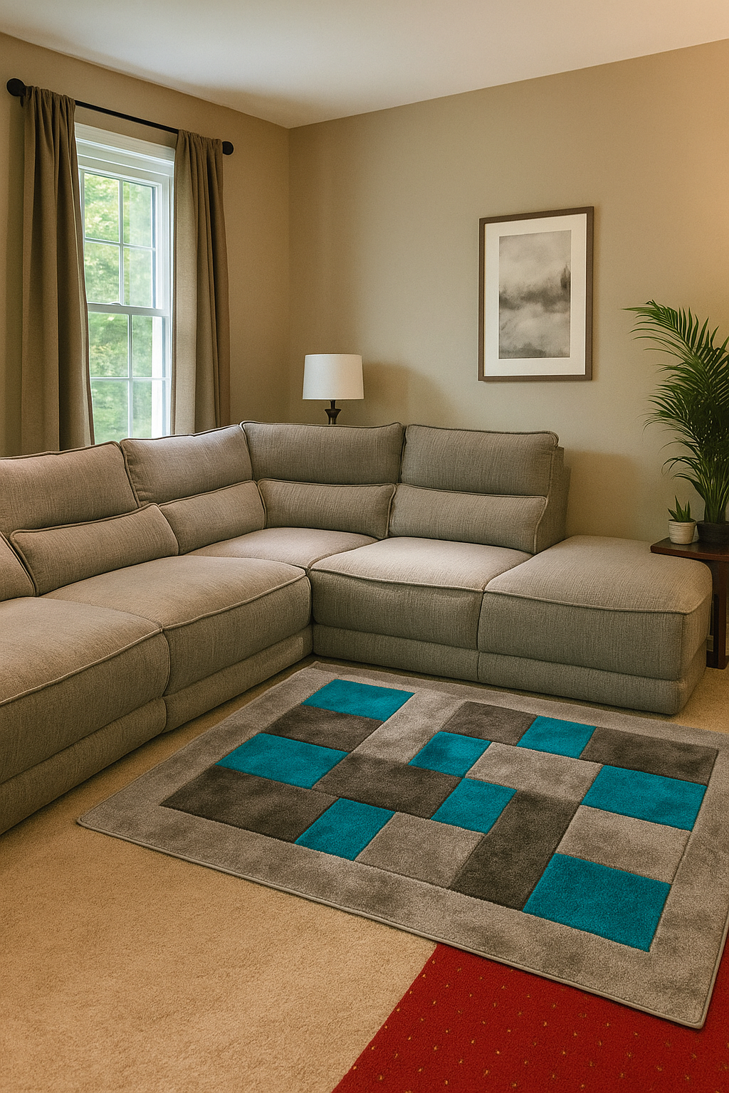 Echo Grey – L-Shape Fabric Sofa