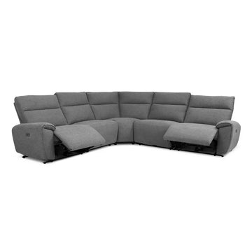 ENV Aussie Express Fabric Recliner Corner Sofa 2 Corner 2 Power Recliner