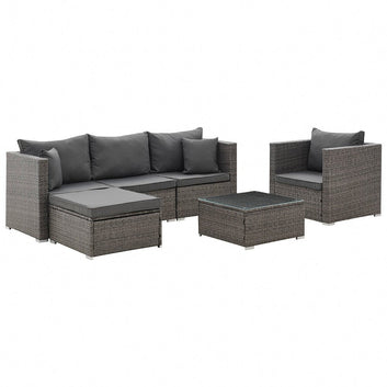 Hanoi Garden L-Shape Sofa Set, Grey