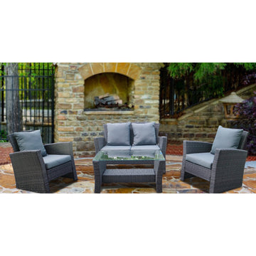 Valencia Garden Sofa Lounge Set, Grey