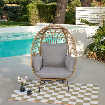 Antalya Rattan Garden Egg Chair, Natural