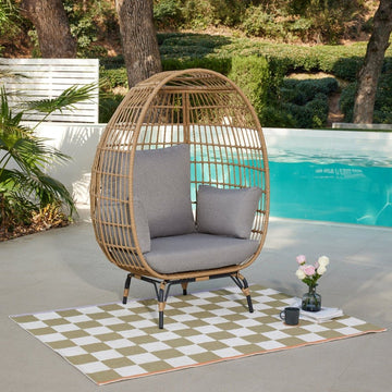 Antalya Rattan Garden Egg Chair, Natural
