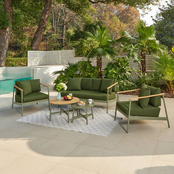 Lyon Aluminium Garden Set, Green