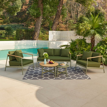 Lyon Aluminium Garden Set, Green