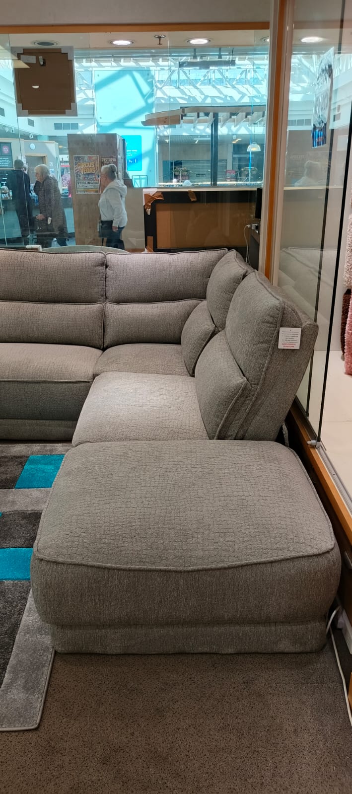 Echo Grey – L-Shape Fabric Sofa