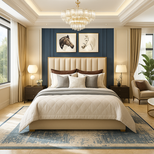 Alysia Gold Strip Bed