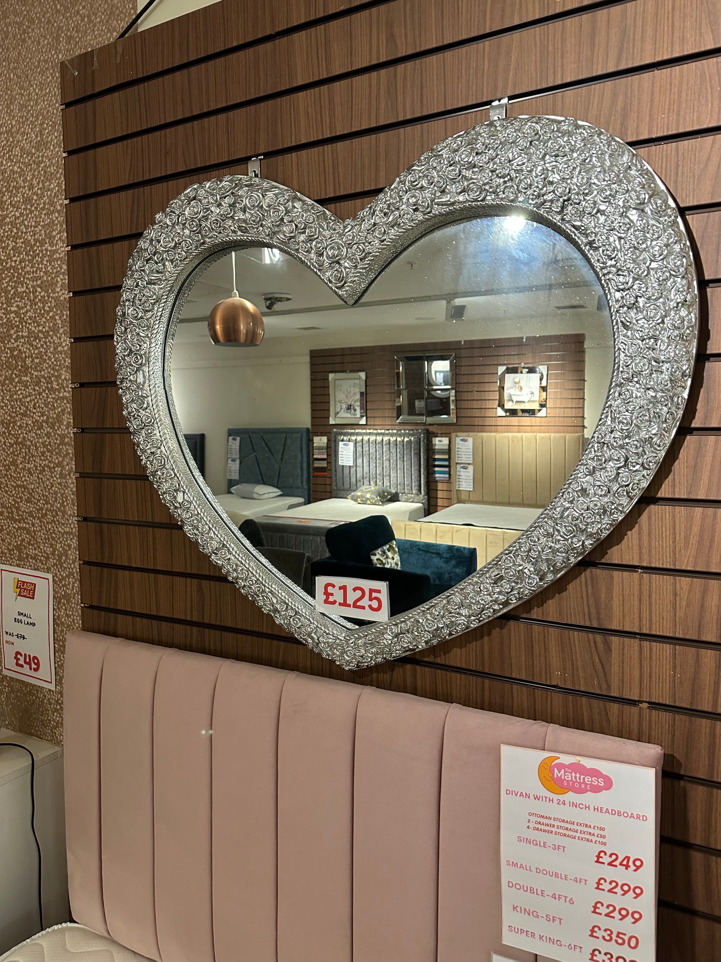 Heart shaped mirror