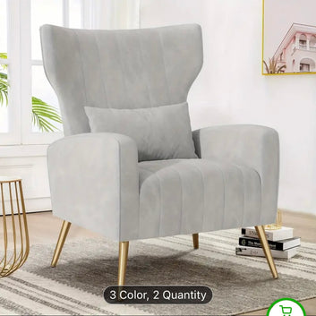Elegant accent chairs available in black or grey