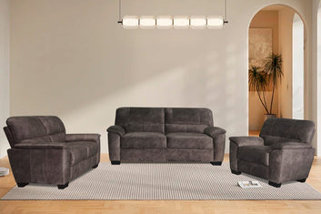 Grey or mink 3+2+1 sofa set fabric