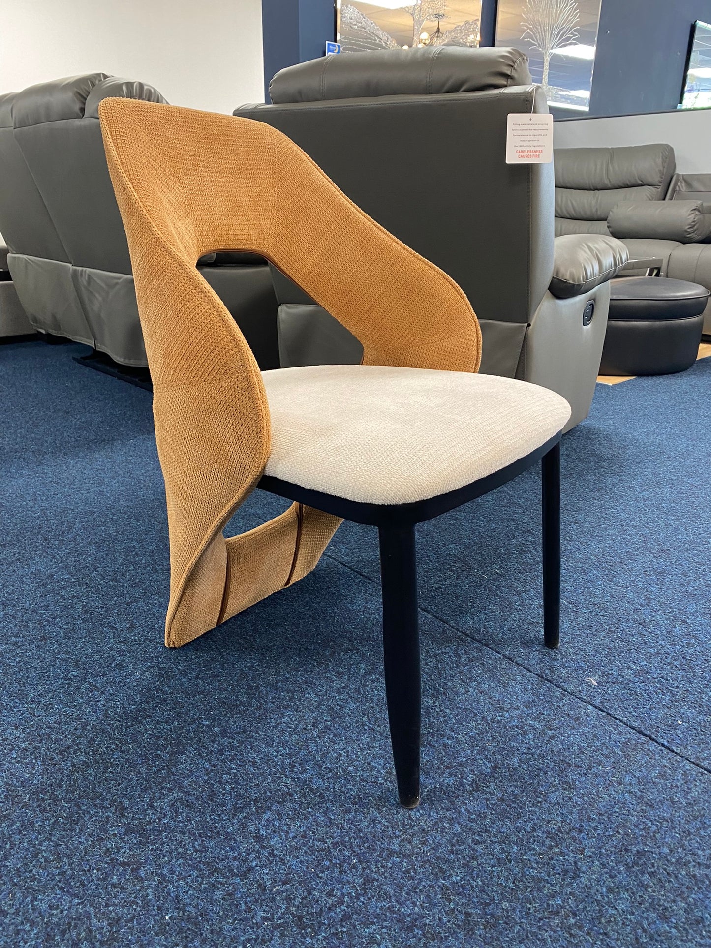 Modern Marble Dining Table with 6 Designer Chairs