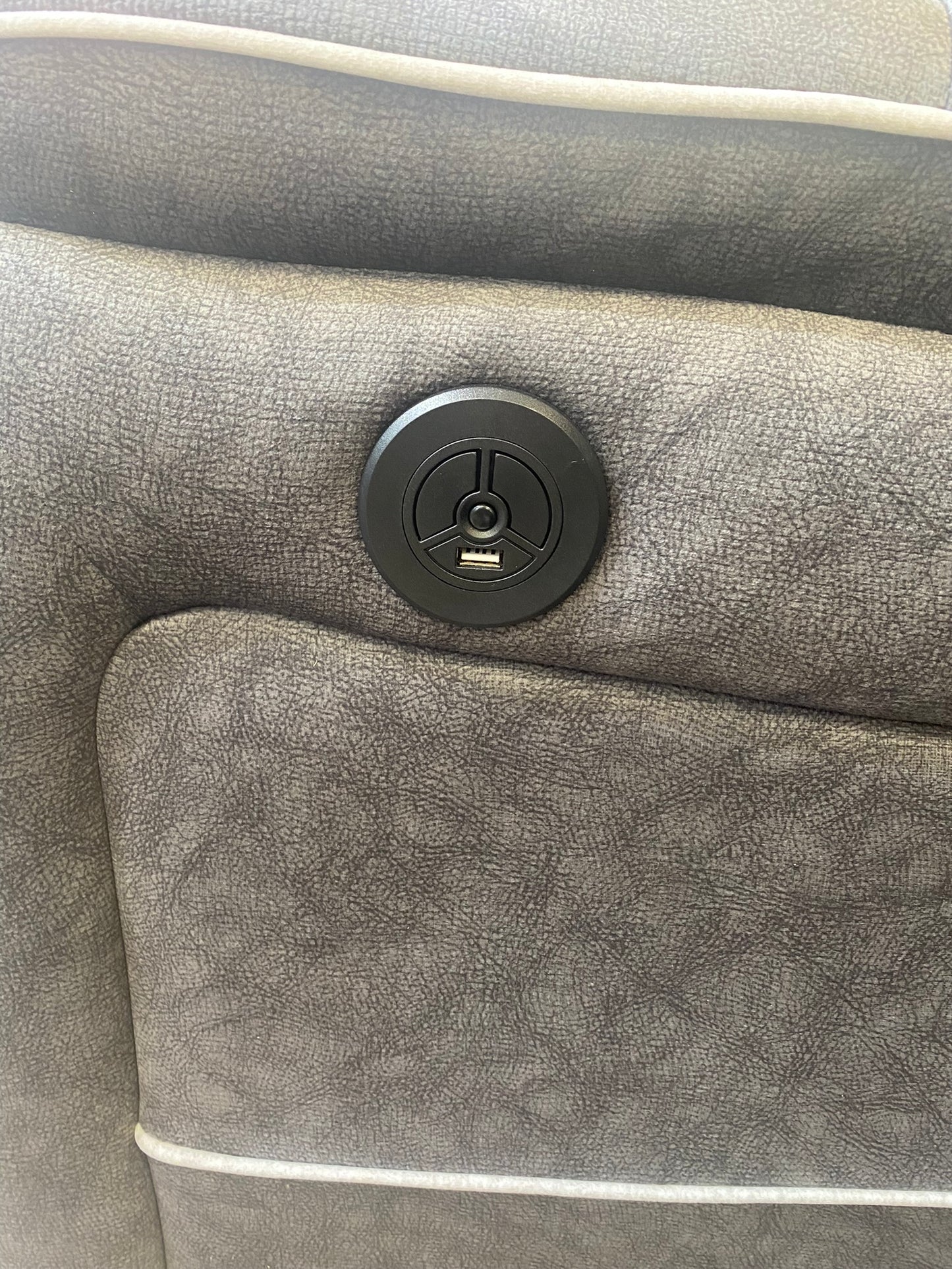 LuxeGlow LED Power Recliner Corner Sofa