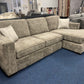 Valente Right-Hand Facing Corner Sofa in Textured Velvet