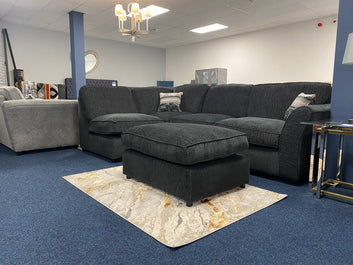 Dorchester UK-Made Corner Sofa with Footstool