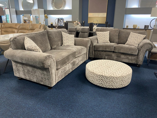 Cotswold Sofa Set - 3 & 2 Seater with Footstool