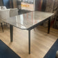 Extendable Marble Dining Set with 4 Grey Chairs