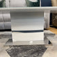 High Gloss White Coffee Table with Chrome Base