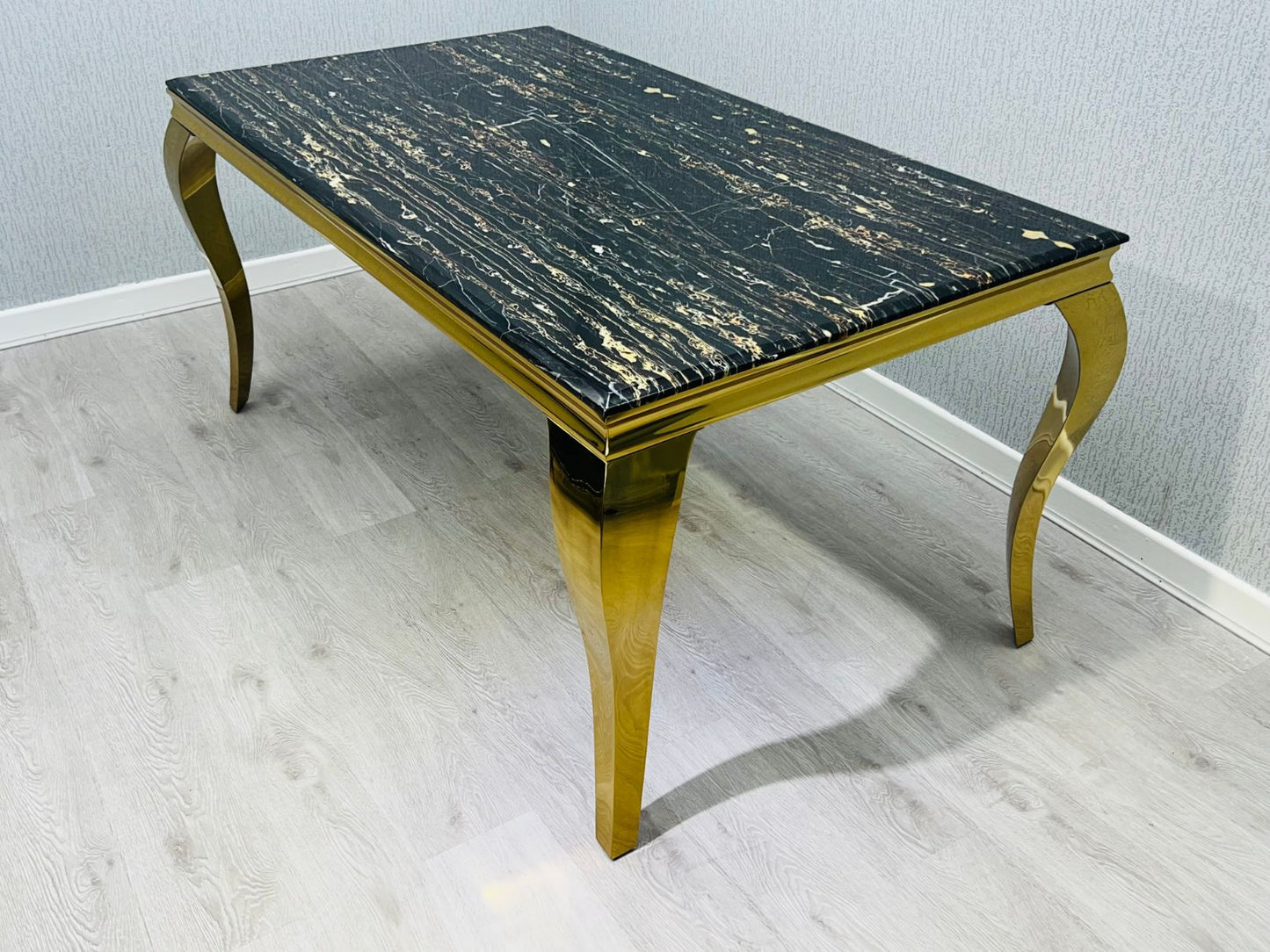 Sofia Black & Gold Dining Table