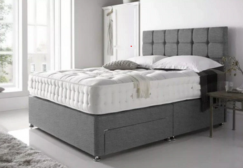 Divan Bed set deal - Includes memory orthopedic Mattress & Headboard