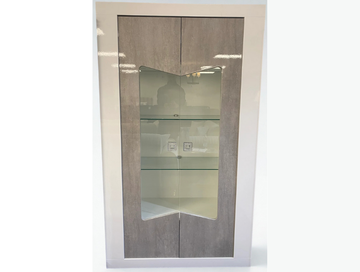 Modena High Gloss Display Cabinet with Glass Shelves