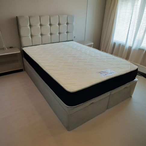 Divan Ottoman Bed Deal (Includes Memory Orthopedic Mattress)