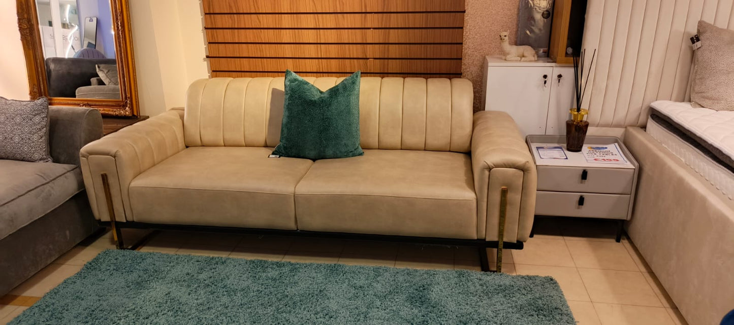 Istanbul 3-Seater Leather Sofa