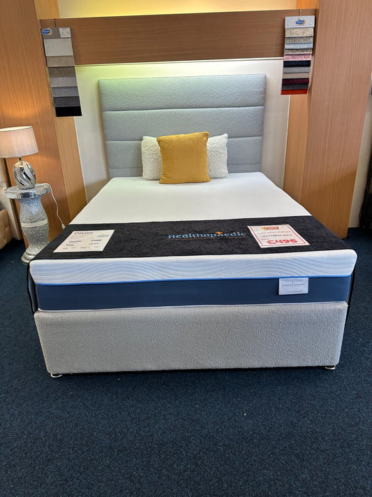 X Display Divan Base, Headboard and Mattress