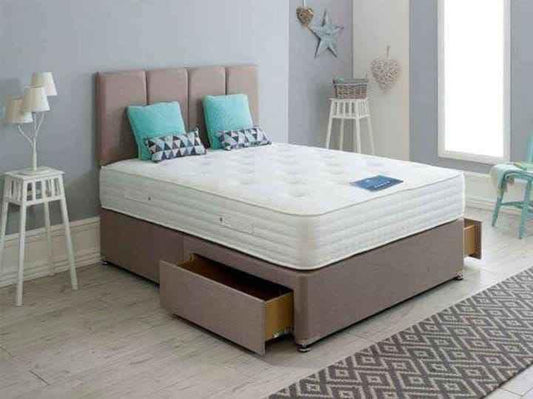 Plush Divan Base With Headboard