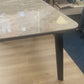 Extendable Marble Dining Set with 4 Grey Chairs