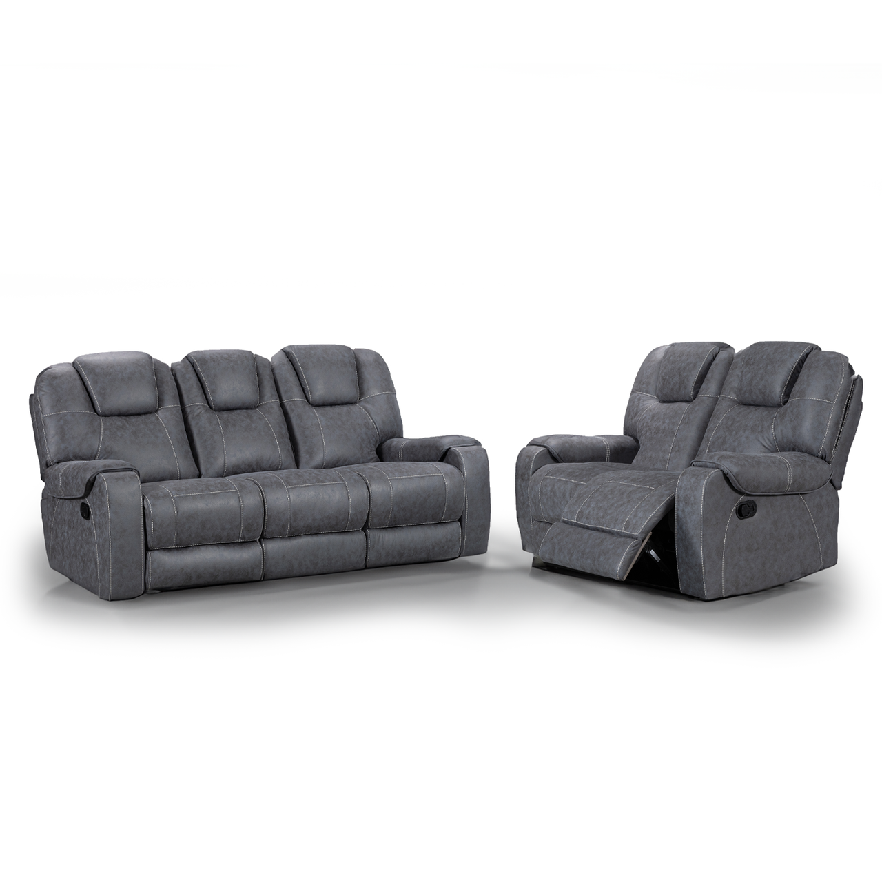 LB Grey Manual Recliner
